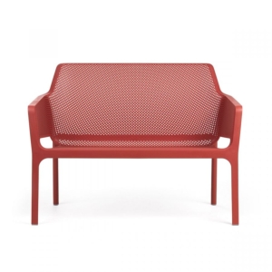 NET BENCH – plastová lavička Stima NET BENCH polypropylen fg corallo