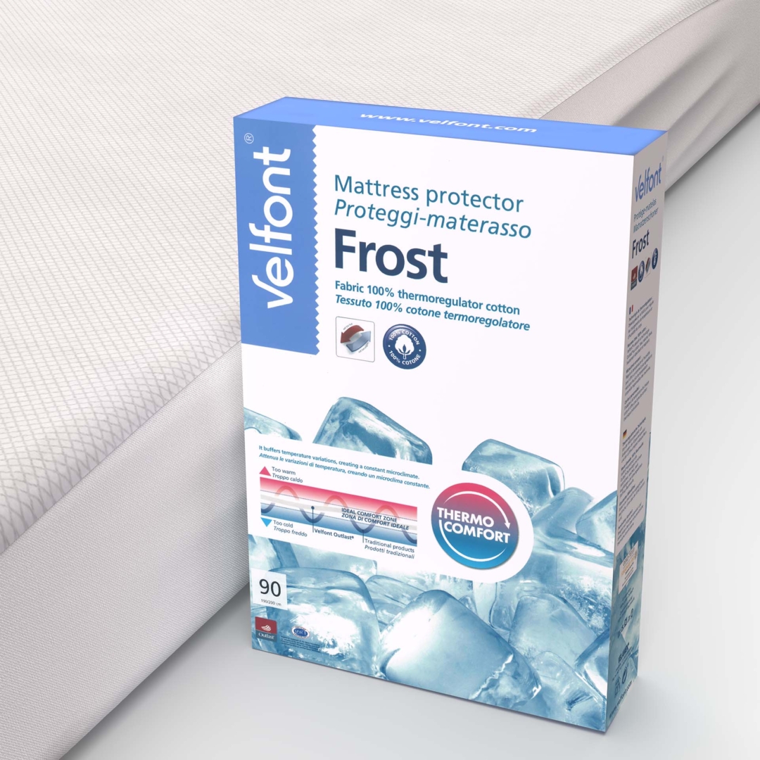 FROST – termoregulační prostěradlo, bavlna OUTLAST® Velfont FROST – termoregulační prostěradlo, bavlna OUTLAST® Velfont