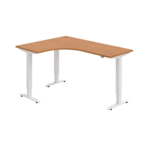MST 2 60 P – rohový výškově stavitelný stůl 160 × 120 cm, standardní ovladač Hobis MST 2 60 P – rohový výškově stavitelný stůl 160 × 120 cm, standardní ovladač Hobis