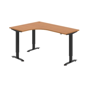 MST 2 60 P – rohový výškově stavitelný stůl 160 × 120 cm, standardní ovladač Hobis MST 2 60 P – rohový výškově stavitelný stůl 160 × 120 cm, standardní ovladač Hobis