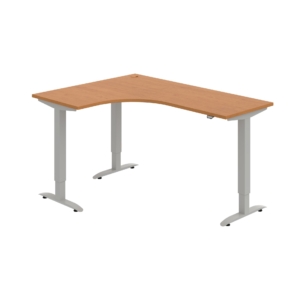 MST 2 60 P – rohový výškově stavitelný stůl 160 × 120 cm, standardní ovladač Hobis MST 2 60 P – rohový výškově stavitelný stůl 160 × 120 cm, standardní ovladač Hobis