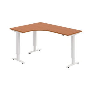MST 2 60 P – rohový výškově stavitelný stůl 160 × 120 cm, standardní ovladač Hobis MST 2 60 P – rohový výškově stavitelný stůl 160 × 120 cm, standardní ovladač Hobis