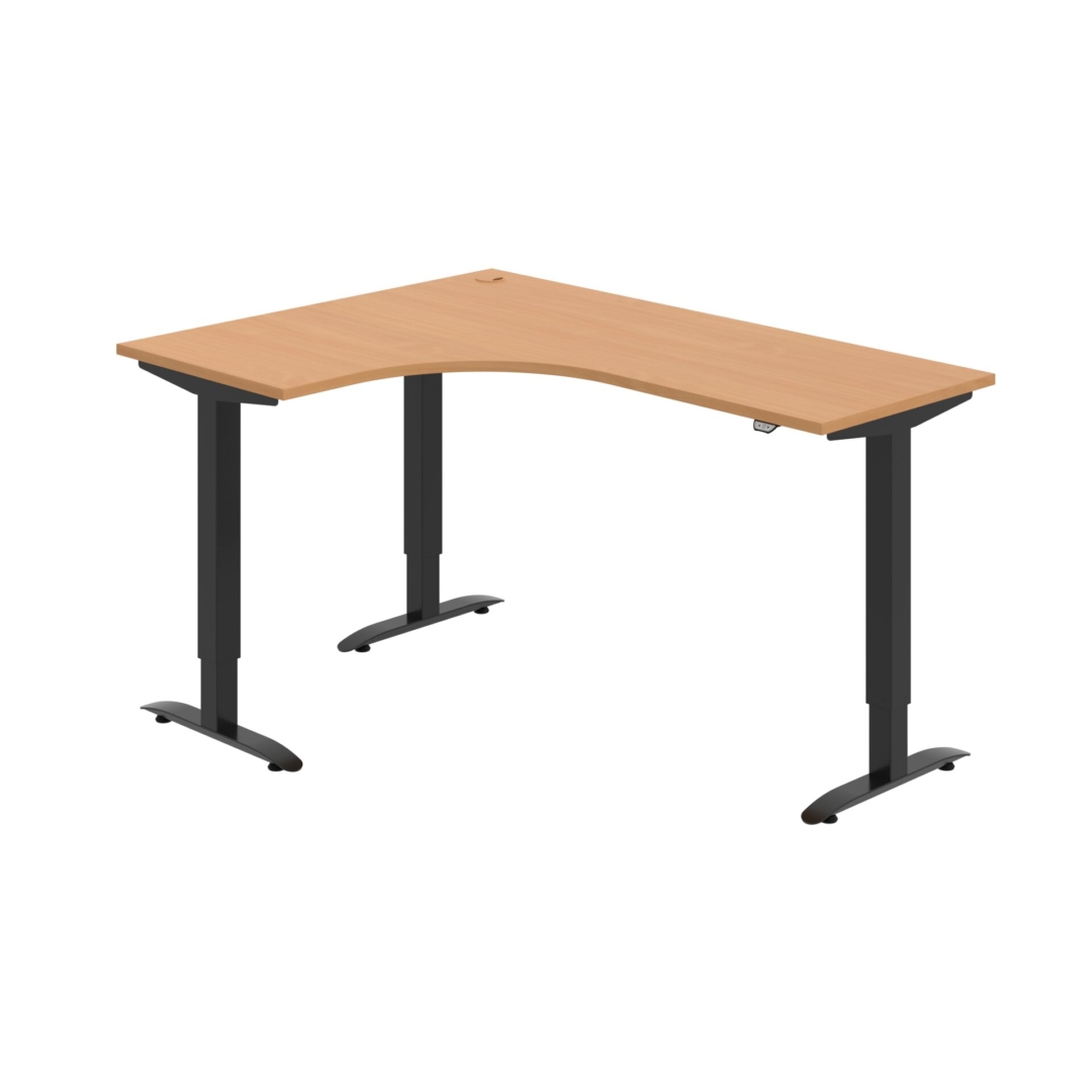 MST 2 60 P – rohový výškově stavitelný stůl 160 × 120 cm, standardní ovladač Hobis MST 2 60 P – rohový výškově stavitelný stůl 160 × 120 cm, standardní ovladač Hobis