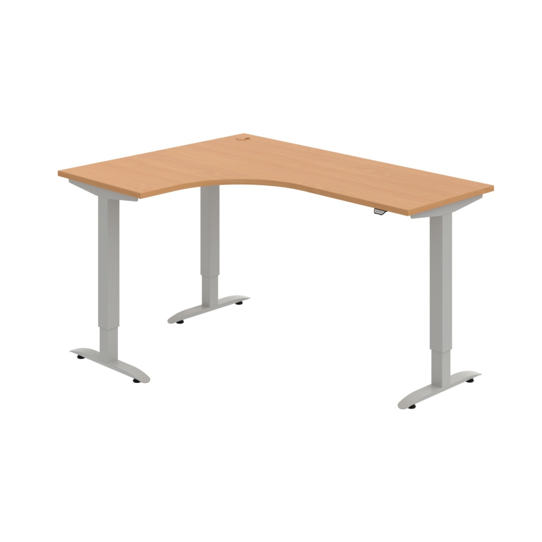 MST 2 60 P – rohový výškově stavitelný stůl 160 × 120 cm, standardní ovladač Hobis MST 2 60 P – rohový výškově stavitelný stůl 160 × 120 cm, standardní ovladač Hobis