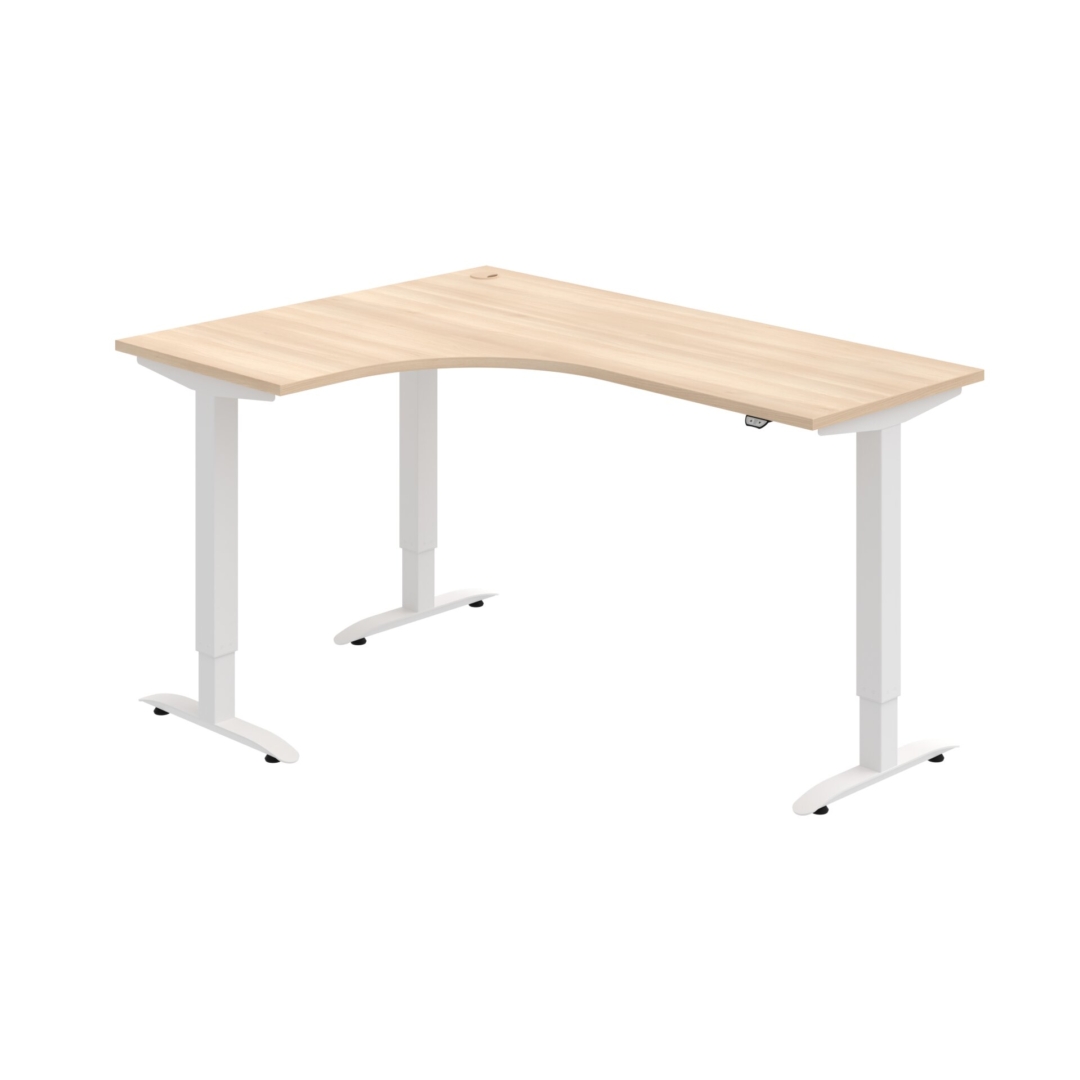 MST 2 60 P – rohový výškově stavitelný stůl 160 × 120 cm, standardní ovladač Hobis MST 2 60 P – rohový výškově stavitelný stůl 160 × 120 cm, standardní ovladač Hobis