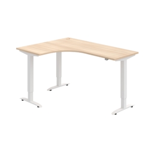 MST 2 60 P – rohový výškově stavitelný stůl 160 × 120 cm, standardní ovladač Hobis MST 2 60 P – rohový výškově stavitelný stůl 160 × 120 cm, standardní ovladač Hobis