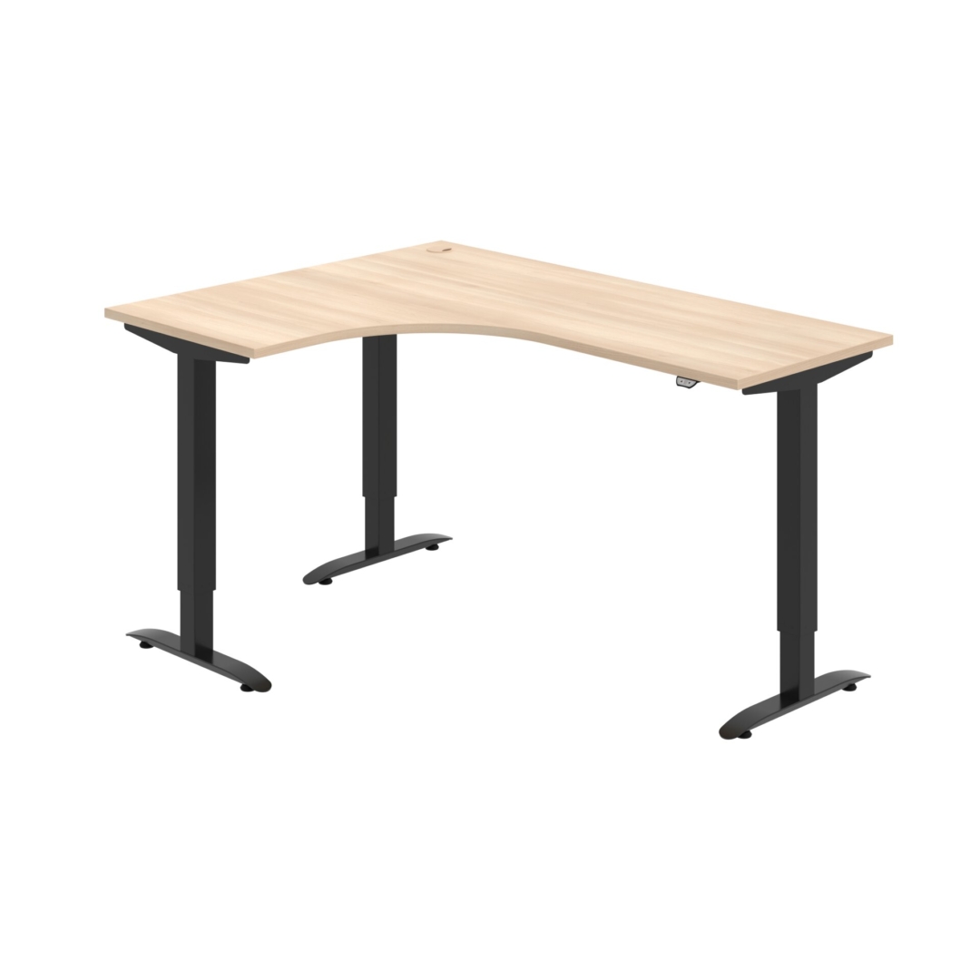 MST 2 60 P – rohový výškově stavitelný stůl 160 × 120 cm, standardní ovladač Hobis MST 2 60 P – rohový výškově stavitelný stůl 160 × 120 cm, standardní ovladač Hobis