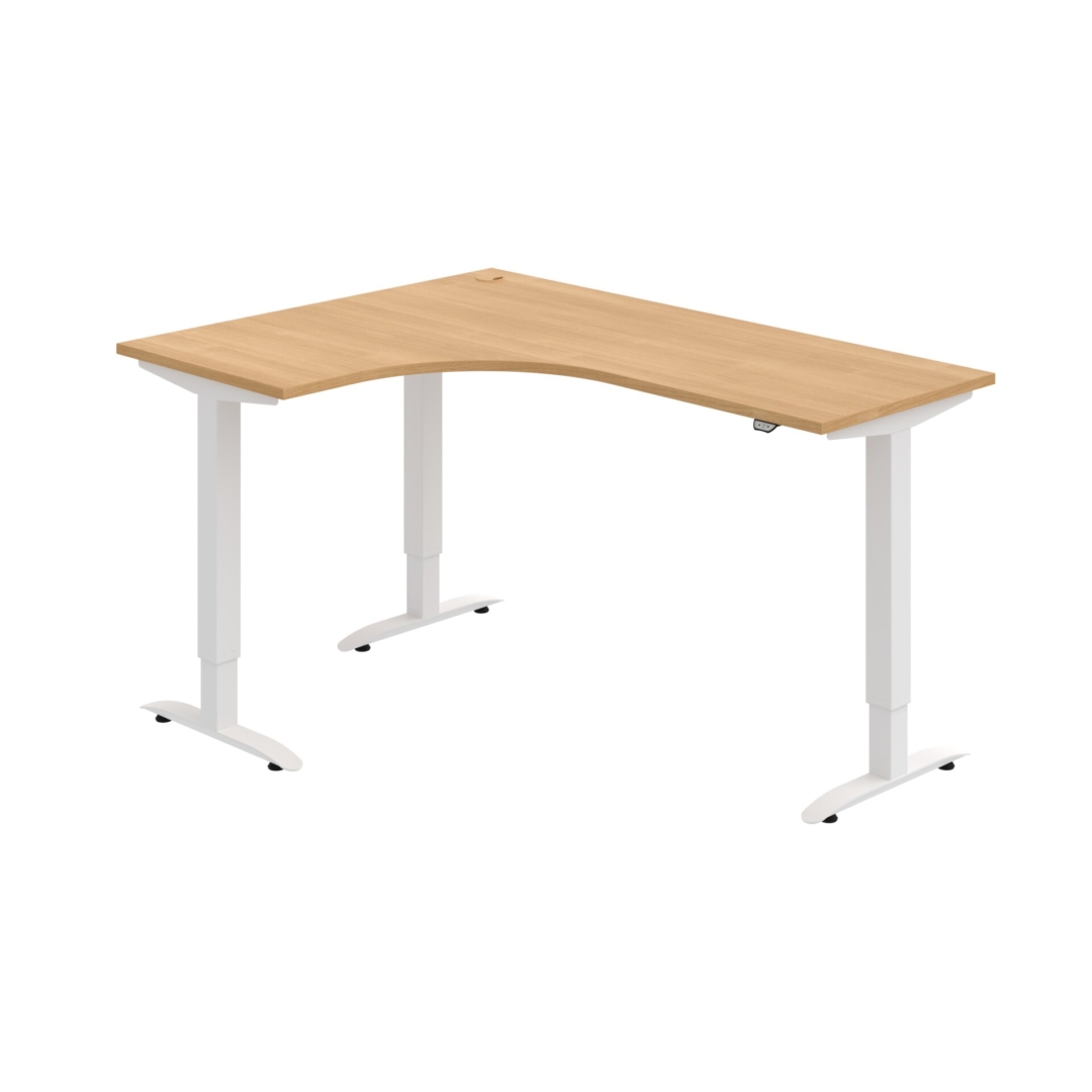MST 2 60 P – rohový výškově stavitelný stůl 160 × 120 cm, standardní ovladač Hobis MST 2 60 P – rohový výškově stavitelný stůl 160 × 120 cm, standardní ovladač Hobis