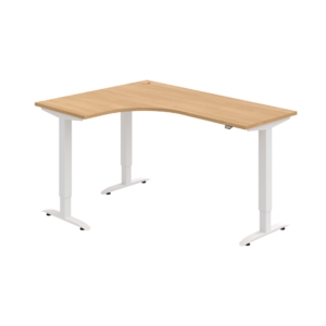 MST 2 60 P – rohový výškově stavitelný stůl 160 × 120 cm, standardní ovladač Hobis MST 2 60 P – rohový výškově stavitelný stůl 160 × 120 cm, standardní ovladač Hobis