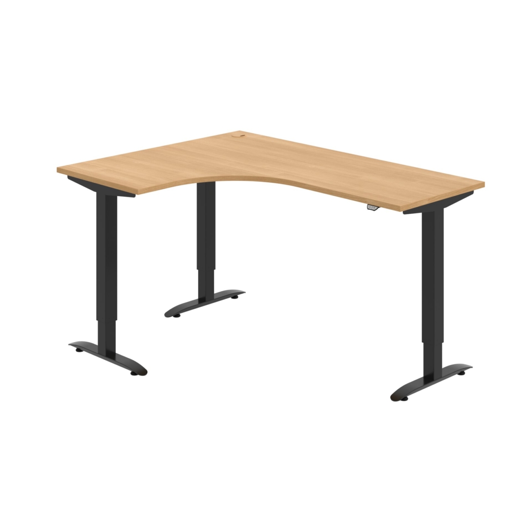 MST 2 60 P – rohový výškově stavitelný stůl 160 × 120 cm, standardní ovladač Hobis MST 2 60 P – rohový výškově stavitelný stůl 160 × 120 cm, standardní ovladač Hobis