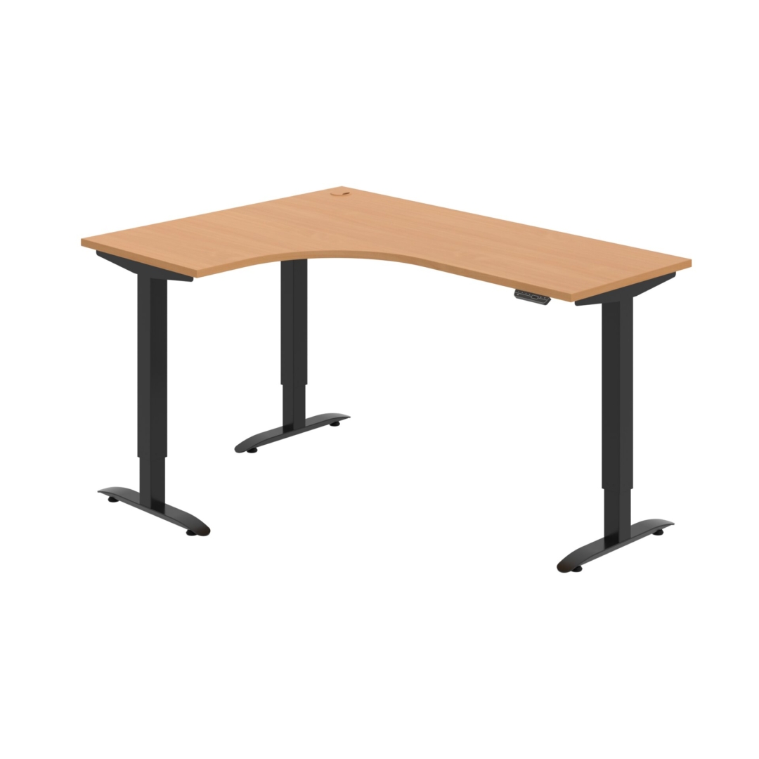 MST 2M 60 P – rohový výškově stavitelný stůl 160 × 120 cm, paměťový ovladač Hobis MST 2M 60 P – rohový výškově stavitelný stůl 160 × 120 cm, paměťový ovladač Hobis