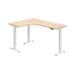 MST 2M 60 P – rohový výškově stavitelný stůl 160 × 120 cm, paměťový ovladač Hobis MST 2M 60 P – rohový výškově stavitelný stůl 160 × 120 cm, paměťový ovladač Hobis