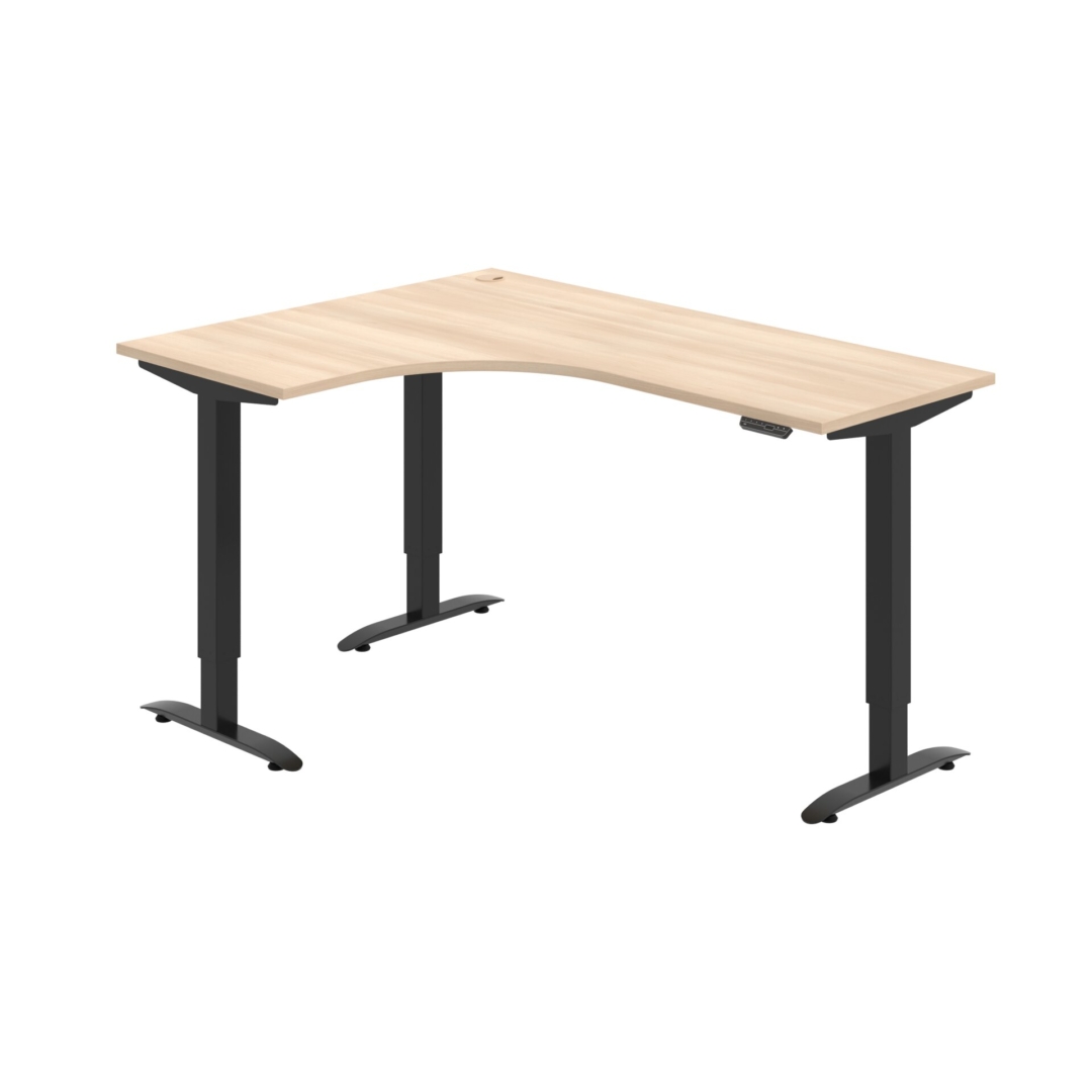 MST 2M 60 P – rohový výškově stavitelný stůl 160 × 120 cm, paměťový ovladač Hobis MST 2M 60 P – rohový výškově stavitelný stůl 160 × 120 cm, paměťový ovladač Hobis