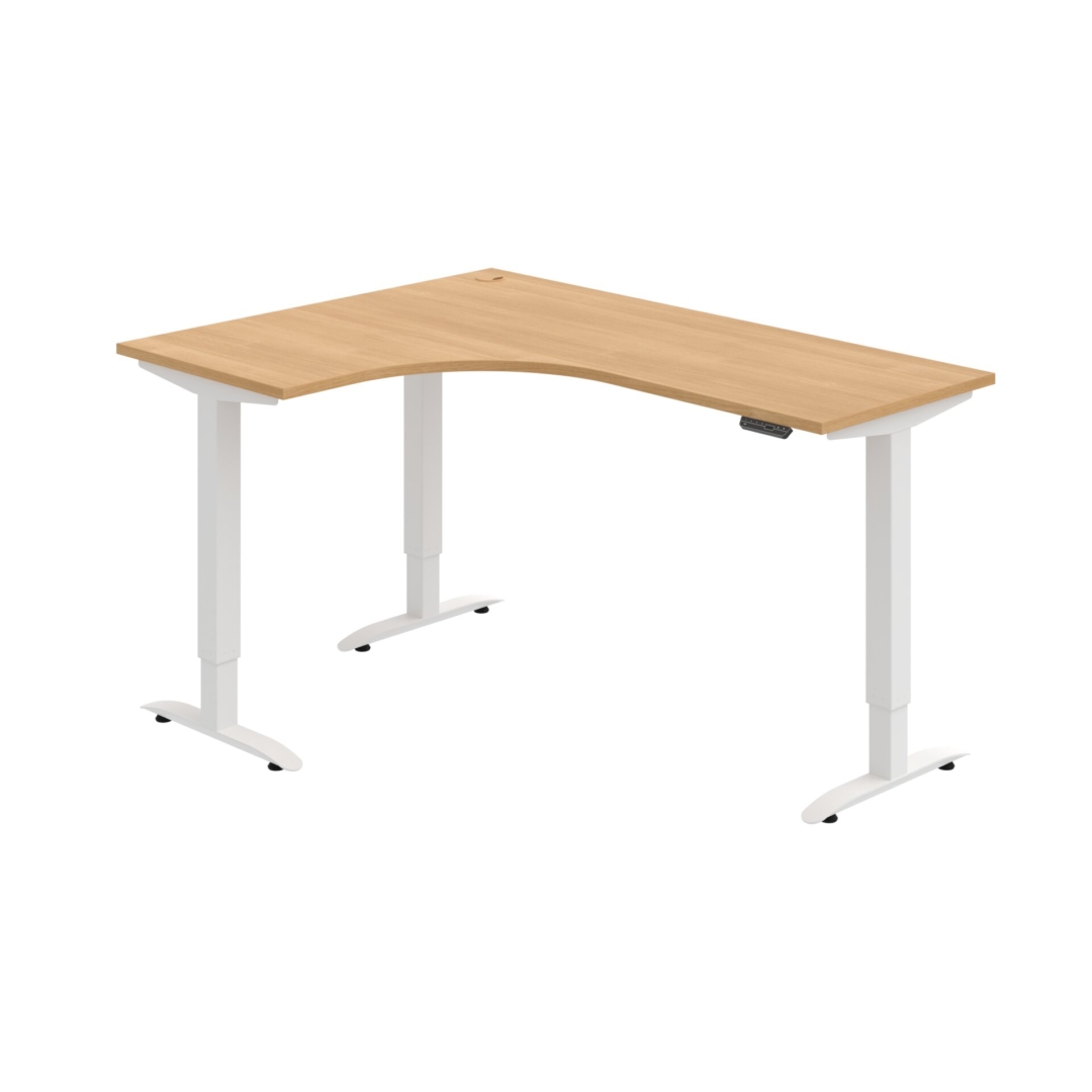 MST 2M 60 P – rohový výškově stavitelný stůl 160 × 120 cm, paměťový ovladač Hobis MST 2M 60 P – rohový výškově stavitelný stůl 160 × 120 cm, paměťový ovladač Hobis