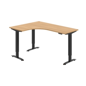 MST 2M 60 P – rohový výškově stavitelný stůl 160 × 120 cm, paměťový ovladač Hobis MST 2M 60 P – rohový výškově stavitelný stůl 160 × 120 cm, paměťový ovladač Hobis