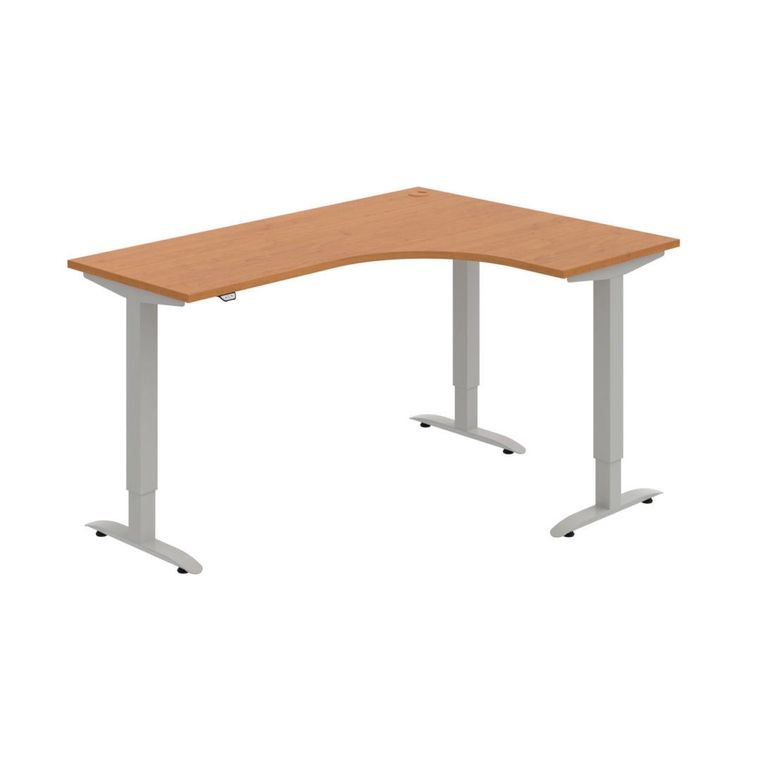 MST 2 60 L – rohový výškově stavitelný stůl 160 × 120 cm, standardní ovladač Hobis MST 2 60 L – rohový výškově stavitelný stůl 160 × 120 cm, standardní ovladač Hobis