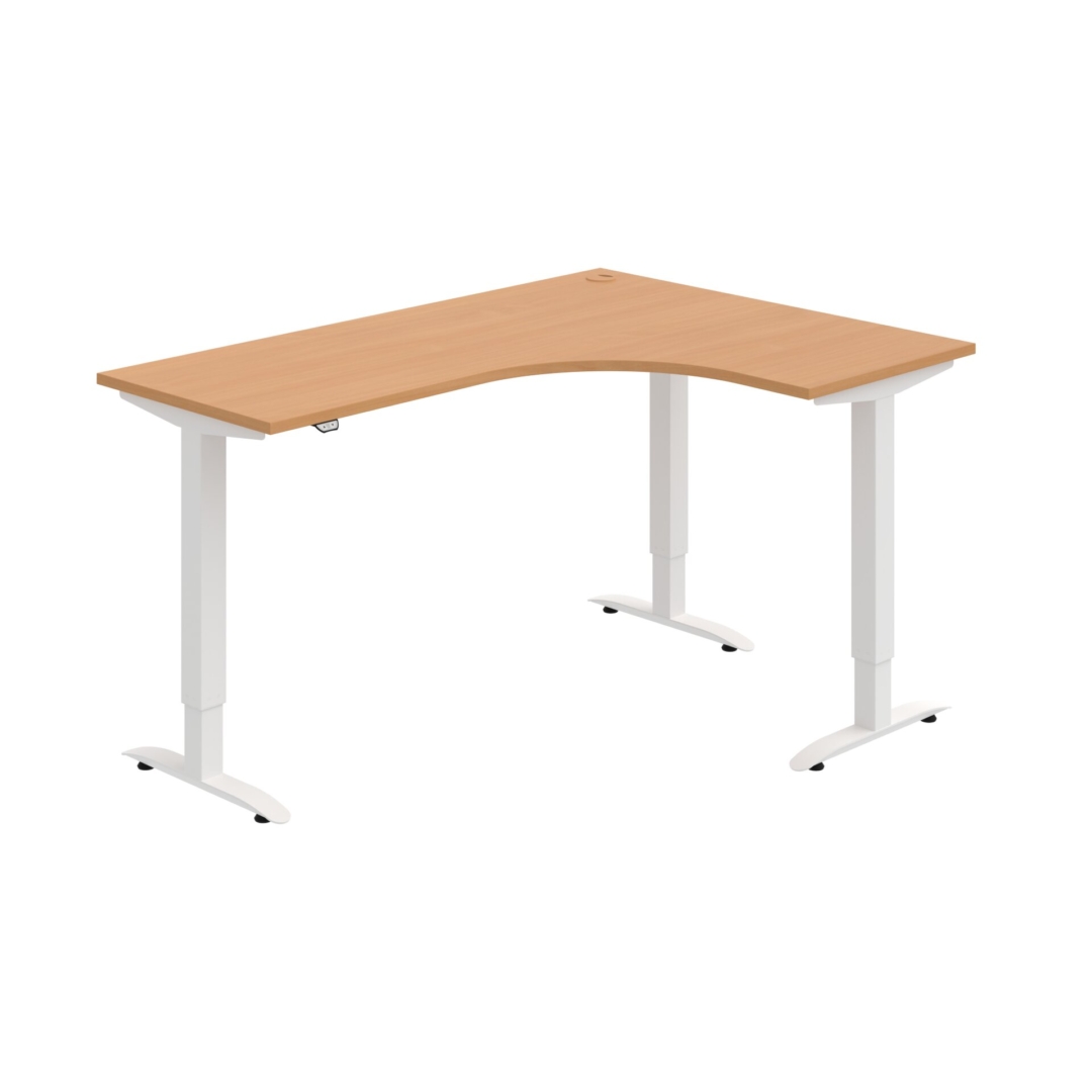 MST 2 60 L – rohový výškově stavitelný stůl 160 × 120 cm, standardní ovladač Hobis MST 2 60 L – rohový výškově stavitelný stůl 160 × 120 cm, standardní ovladač Hobis