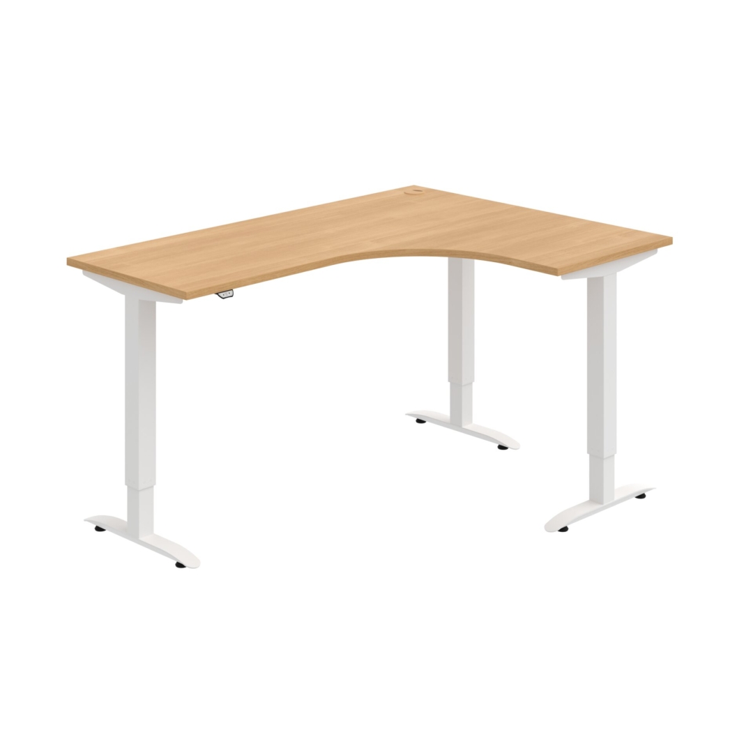 MST 2 60 L – rohový výškově stavitelný stůl 160 × 120 cm, standardní ovladač Hobis MST 2 60 L – rohový výškově stavitelný stůl 160 × 120 cm, standardní ovladač Hobis