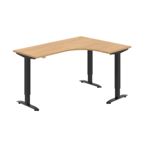 MST 2 60 L – rohový výškově stavitelný stůl 160 × 120 cm, standardní ovladač Hobis MST 2 60 L – rohový výškově stavitelný stůl 160 × 120 cm, standardní ovladač Hobis