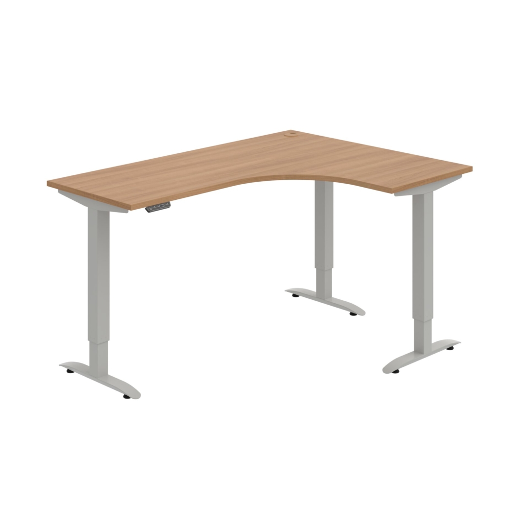 MST 2M 60 L – rohový výškově stavitelný stůl 160 × 120 cm, paměťový ovladač Hobis MST 2M 60 L – rohový výškově stavitelný stůl 160 × 120 cm, paměťový ovladač Hobis