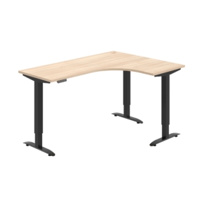 MST 2M 60 L – rohový výškově stavitelný stůl 160 × 120 cm, paměťový ovladač Hobis MST 2M 60 L – rohový výškově stavitelný stůl 160 × 120 cm, paměťový ovladač Hobis
