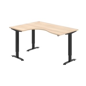 MST 2 2005 P – rohový výškově stavitelný stůl 160 × 120 cm, standardní ovladač Hobis MST 2 2005 P – rohový výškově stavitelný stůl 160 × 120 cm, standardní ovladač Hobis