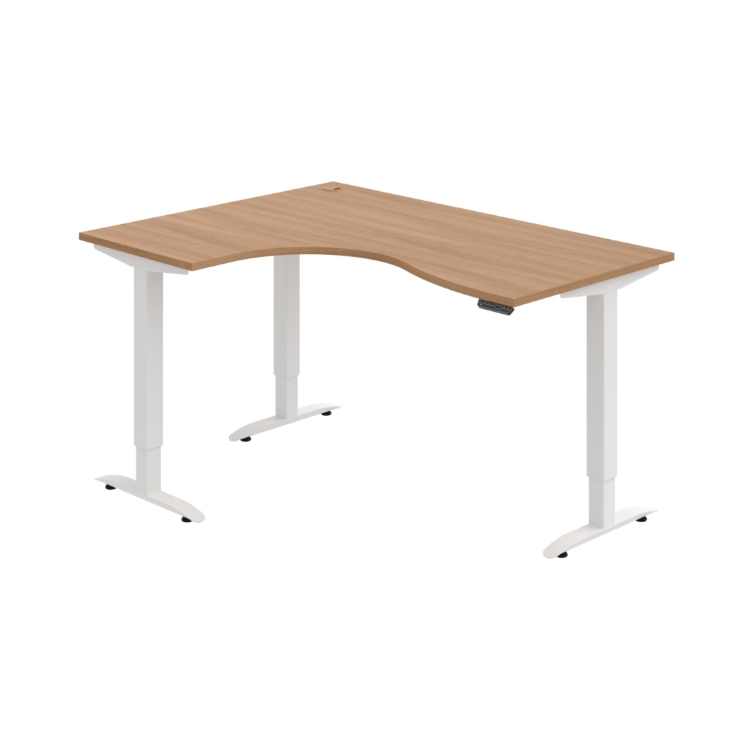MST 2M 2005 P – rohový výškově stavitelný stůl 160 × 120 cm, paměťový ovladač Hobis MST 2M 2005 P – rohový výškově stavitelný stůl 160 × 120 cm, paměťový ovladač Hobis