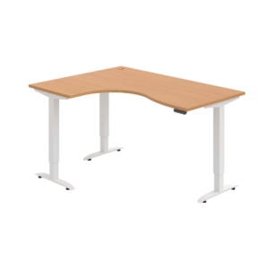 MST 2M 2005 P – rohový výškově stavitelný stůl 160 × 120 cm, paměťový ovladač Hobis MST 2M 2005 P – rohový výškově stavitelný stůl 160 × 120 cm, paměťový ovladač Hobis