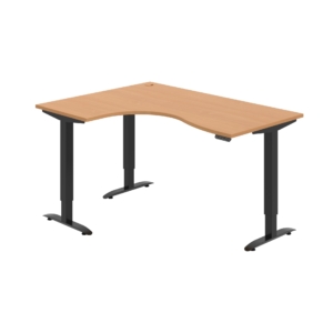 MST 2M 2005 P – rohový výškově stavitelný stůl 160 × 120 cm, paměťový ovladač Hobis MST 2M 2005 P – rohový výškově stavitelný stůl 160 × 120 cm, paměťový ovladač Hobis