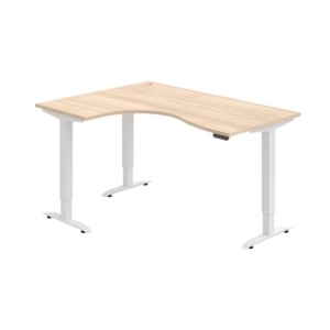 MST 2M 2005 P – rohový výškově stavitelný stůl 160 × 120 cm, paměťový ovladač Hobis MST 2M 2005 P – rohový výškově stavitelný stůl 160 × 120 cm, paměťový ovladač Hobis