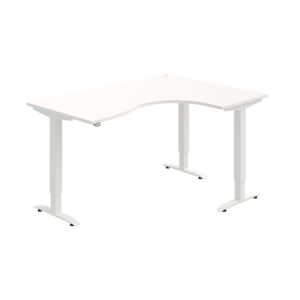 MST 2 2005 L – rohový výškově stavitelný stůl 160 × 120 cm, standardní ovladač Hobis