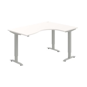 MST 2 2005 L – rohový výškově stavitelný stůl 160 × 120 cm, standardní ovladač Hobis