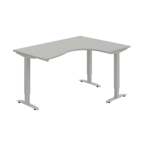 MST 2 2005 L – rohový výškově stavitelný stůl 160 × 120 cm, standardní ovladač Hobis