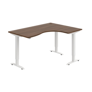 MST 2 2005 L – rohový výškově stavitelný stůl 160 × 120 cm, standardní ovladač Hobis