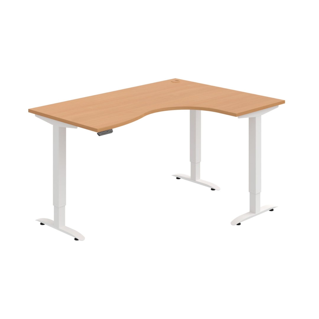 MST 2M 2005 L – rohový výškově stavitelný stůl 160 × 120 cm, paměťový ovladač Hobis MST 2M 2005 L – rohový výškově stavitelný stůl 160 × 120 cm, paměťový ovladač Hobis