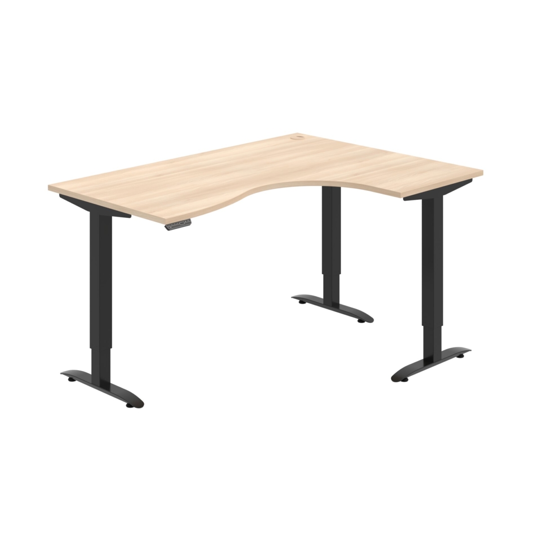 MST 2M 2005 L – rohový výškově stavitelný stůl 160 × 120 cm, paměťový ovladač Hobis MST 2M 2005 L – rohový výškově stavitelný stůl 160 × 120 cm, paměťový ovladač Hobis