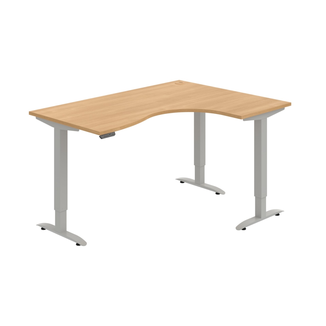 MST 2M 2005 L – rohový výškově stavitelný stůl 160 × 120 cm, paměťový ovladač Hobis MST 2M 2005 L – rohový výškově stavitelný stůl 160 × 120 cm, paměťový ovladač Hobis