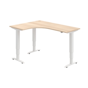 MST 3 60 P – rohový výškově stavitelný stůl 160 × 120 cm, standardní ovladač Hobis MST 3 60 P – rohový výškově stavitelný stůl 160 × 120 cm, standardní ovladač Hobis