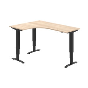 MST 3 60 P – rohový výškově stavitelný stůl 160 × 120 cm, standardní ovladač Hobis MST 3 60 P – rohový výškově stavitelný stůl 160 × 120 cm, standardní ovladač Hobis