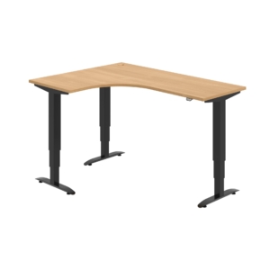 MST 3 60 P – rohový výškově stavitelný stůl 160 × 120 cm, standardní ovladač Hobis MST 3 60 P – rohový výškově stavitelný stůl 160 × 120 cm, standardní ovladač Hobis