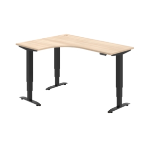 MST 3M 60 P – rohový výškově stavitelný stůl 160 × 120 cm, paměťový ovladač Hobis MST 3M 60 P – rohový výškově stavitelný stůl 160 × 120 cm, paměťový ovladač Hobis