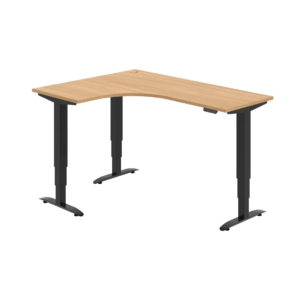 MST 3M 60 P – rohový výškově stavitelný stůl 160 × 120 cm, paměťový ovladač Hobis MST 3M 60 P – rohový výškově stavitelný stůl 160 × 120 cm, paměťový ovladač Hobis