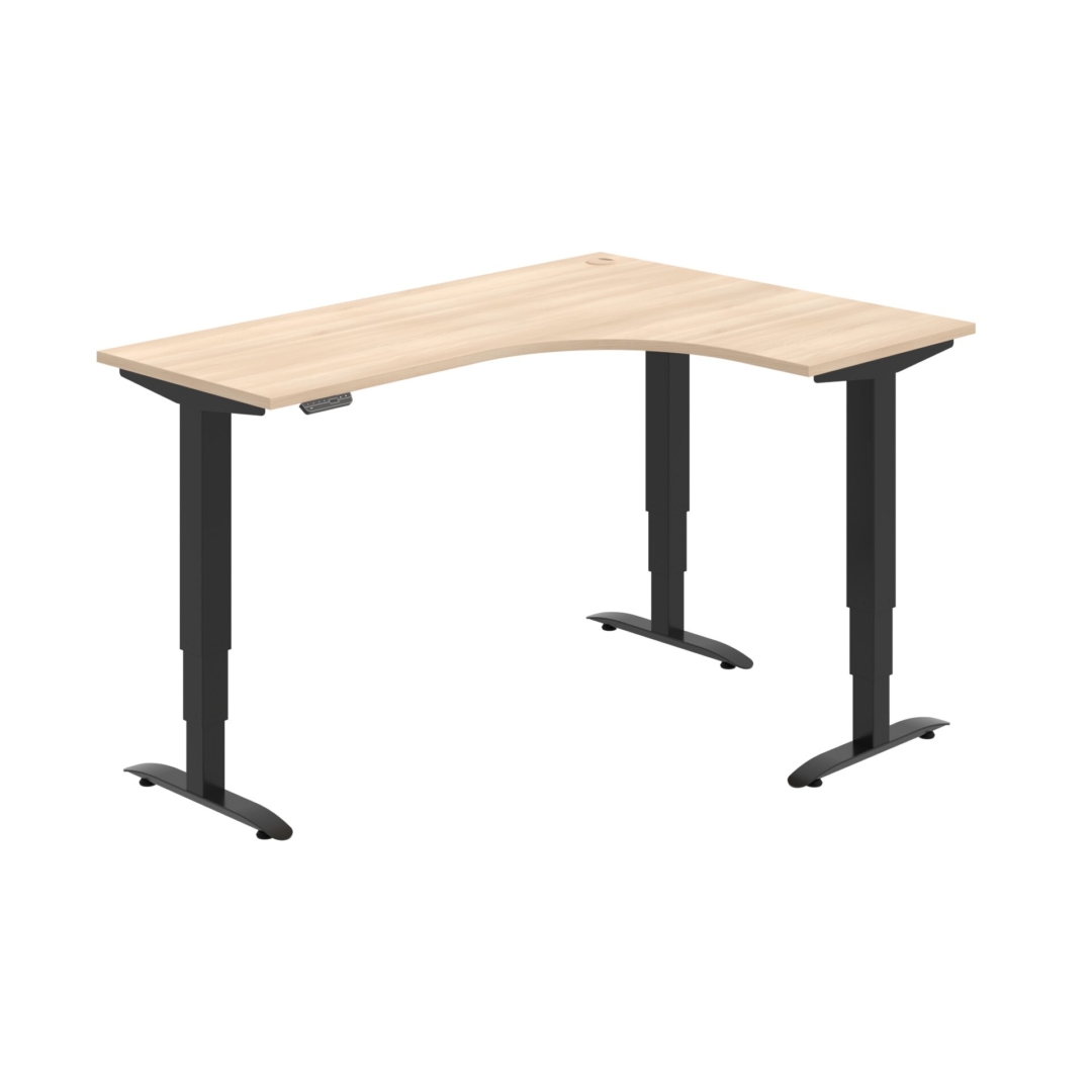 MST 3M 60 L – rohový výškově stavitelný stůl 160 × 120 cm, paměťový ovladač Hobis MST 3M 60 L – rohový výškově stavitelný stůl 160 × 120 cm, paměťový ovladač Hobis