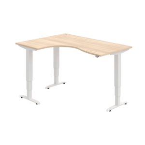 MST 3 2005 P – rohový výškově stavitelný stůl 160 × 120 cm, standardní ovladač Hobis MST 3 2005 P – rohový výškově stavitelný stůl 160 × 120 cm, standardní ovladač Hobis