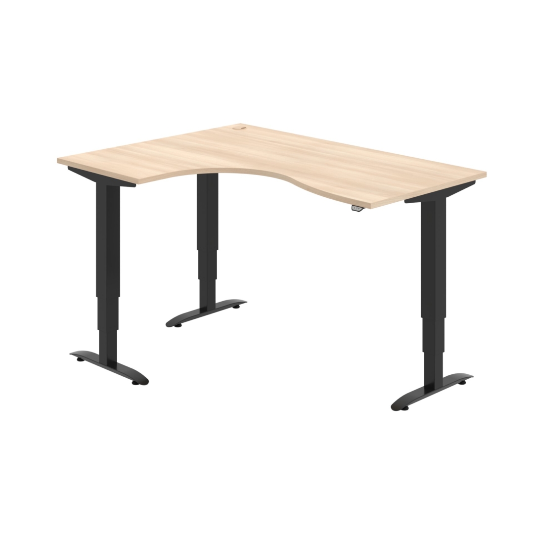 MST 3 2005 P – rohový výškově stavitelný stůl 160 × 120 cm, standardní ovladač Hobis MST 3 2005 P – rohový výškově stavitelný stůl 160 × 120 cm, standardní ovladač Hobis