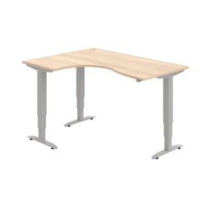 MST 3 2005 P – rohový výškově stavitelný stůl 160 × 120 cm, standardní ovladač Hobis MST 3 2005 P – rohový výškově stavitelný stůl 160 × 120 cm, standardní ovladač Hobis