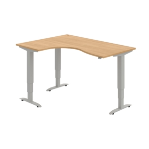 MST 3 2005 P – rohový výškově stavitelný stůl 160 × 120 cm, standardní ovladač Hobis MST 3 2005 P – rohový výškově stavitelný stůl 160 × 120 cm, standardní ovladač Hobis