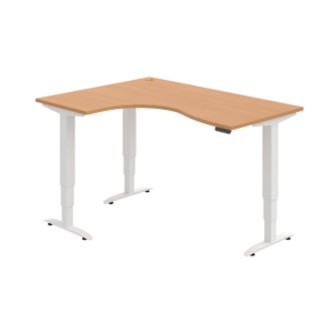 MST 3M 2005 P – rohový výškově stavitelný stůl 160 × 120 cm, paměťový ovladač Hobis MST 3M 2005 P – rohový výškově stavitelný stůl 160 × 120 cm, paměťový ovladač Hobis