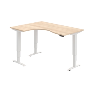 MST 3M 2005 P – rohový výškově stavitelný stůl 160 × 120 cm, paměťový ovladač Hobis MST 3M 2005 P – rohový výškově stavitelný stůl 160 × 120 cm, paměťový ovladač Hobis
