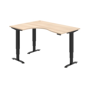 MST 3M 2005 P – rohový výškově stavitelný stůl 160 × 120 cm, paměťový ovladač Hobis MST 3M 2005 P – rohový výškově stavitelný stůl 160 × 120 cm, paměťový ovladač Hobis
